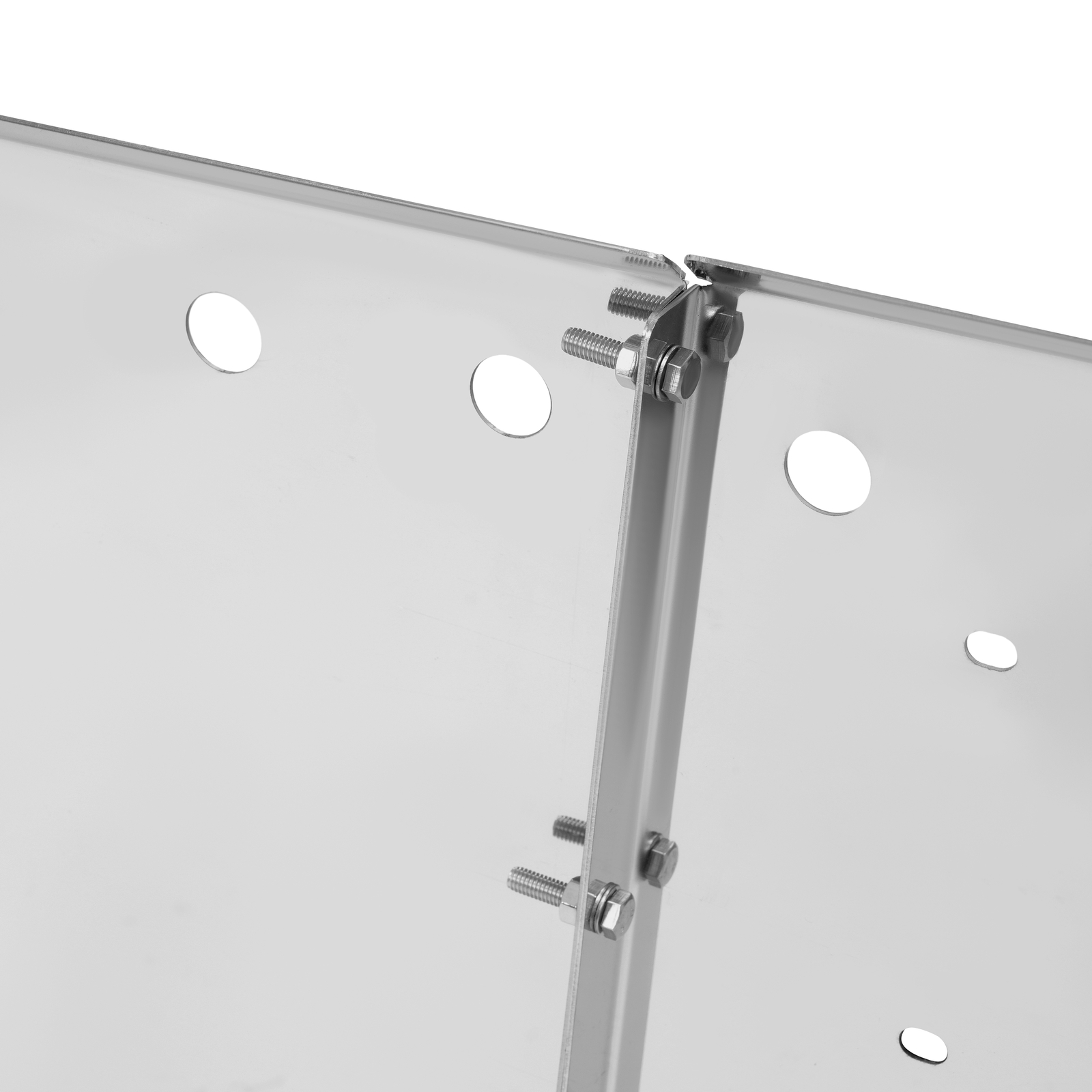 Stainless Steel Bulleye Hole Roof Sun Visor 14" For Kenworth W990 T680 T880