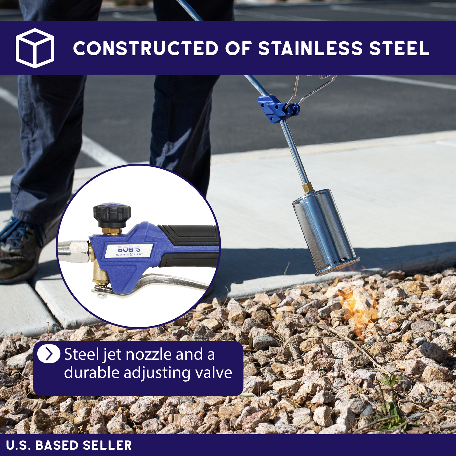 BISupply | Heating Torch with 5 Meter Hose – Portable Weed Burner Propane Torch