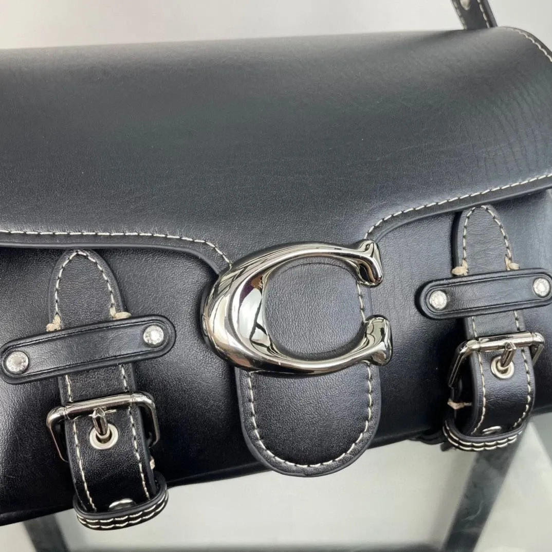 COACH CT721 Black Cargo Soft Tabby Shoulder Bag Crossbody bag Out rp655