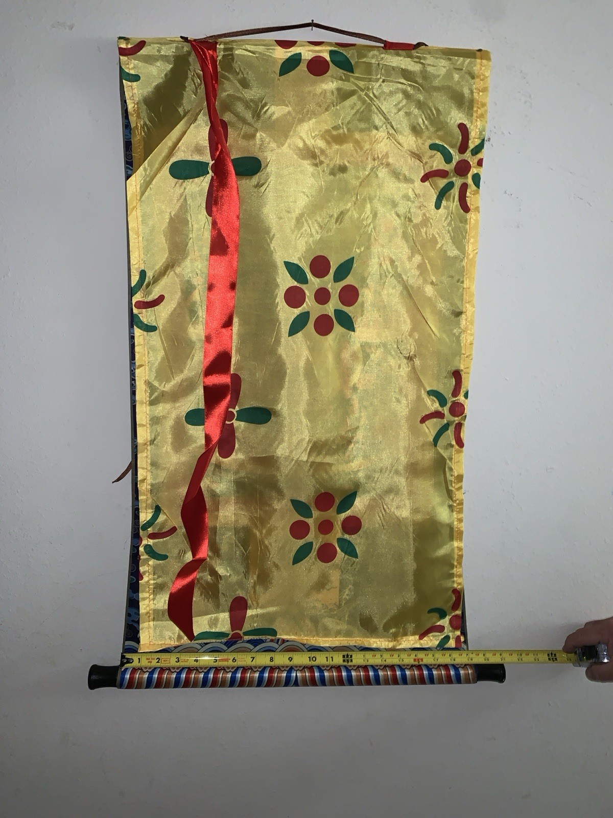 Buddha Tibetan Thangka Art 20 x 34" tapestry printed fabric nice Urgyan Chang