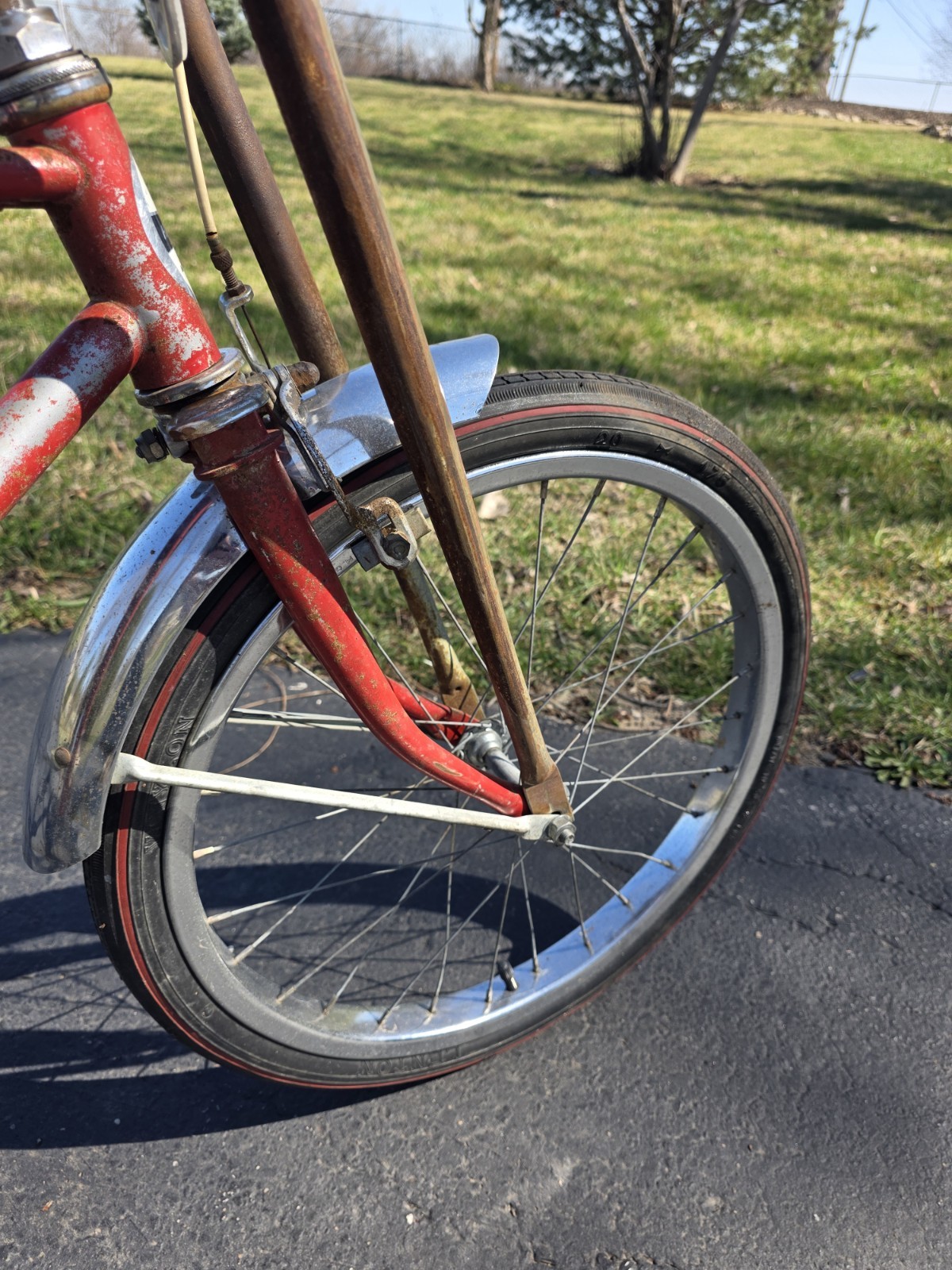 1969 Montgomery Wards Formula V original Survivor Flamboyant red 69 Muscle Bike