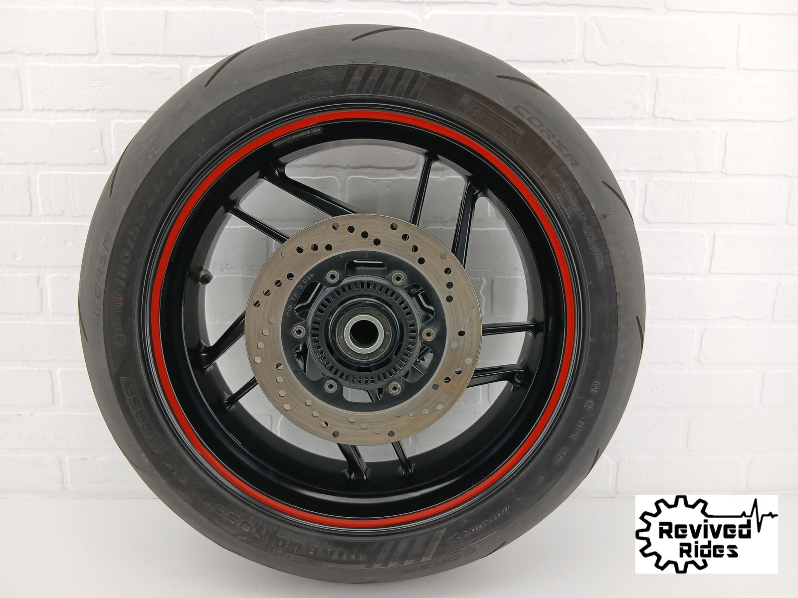 Ducati 899 959 Oem Rear Wheel STRAIGHT Rim Cush Drive Tire Pirelli 50221612ab
