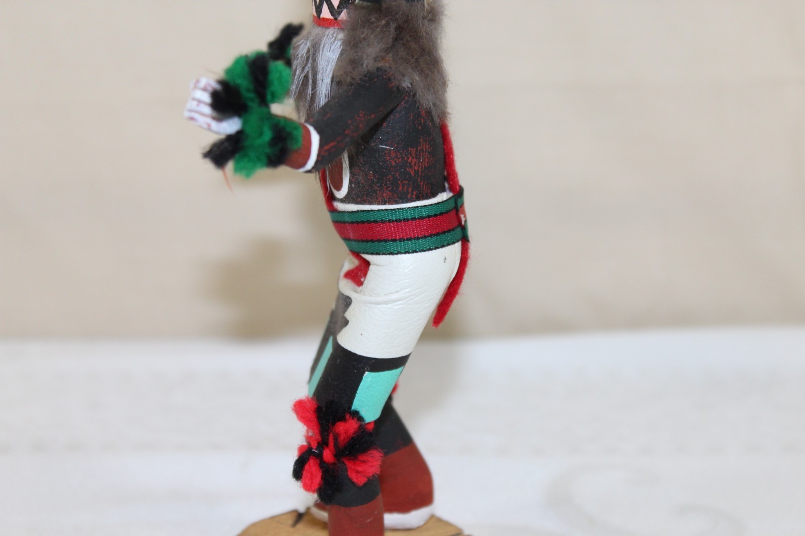 Vintage Hopi Pueblo 7.25" Kachina Doll "Broad Face" Signed C. King