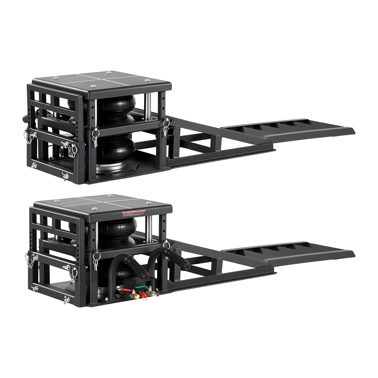 VEVOR 2-Pack Air Portable Car Lifts 11023 lbs Heavy Duty Pneumatic Ramp Jacks