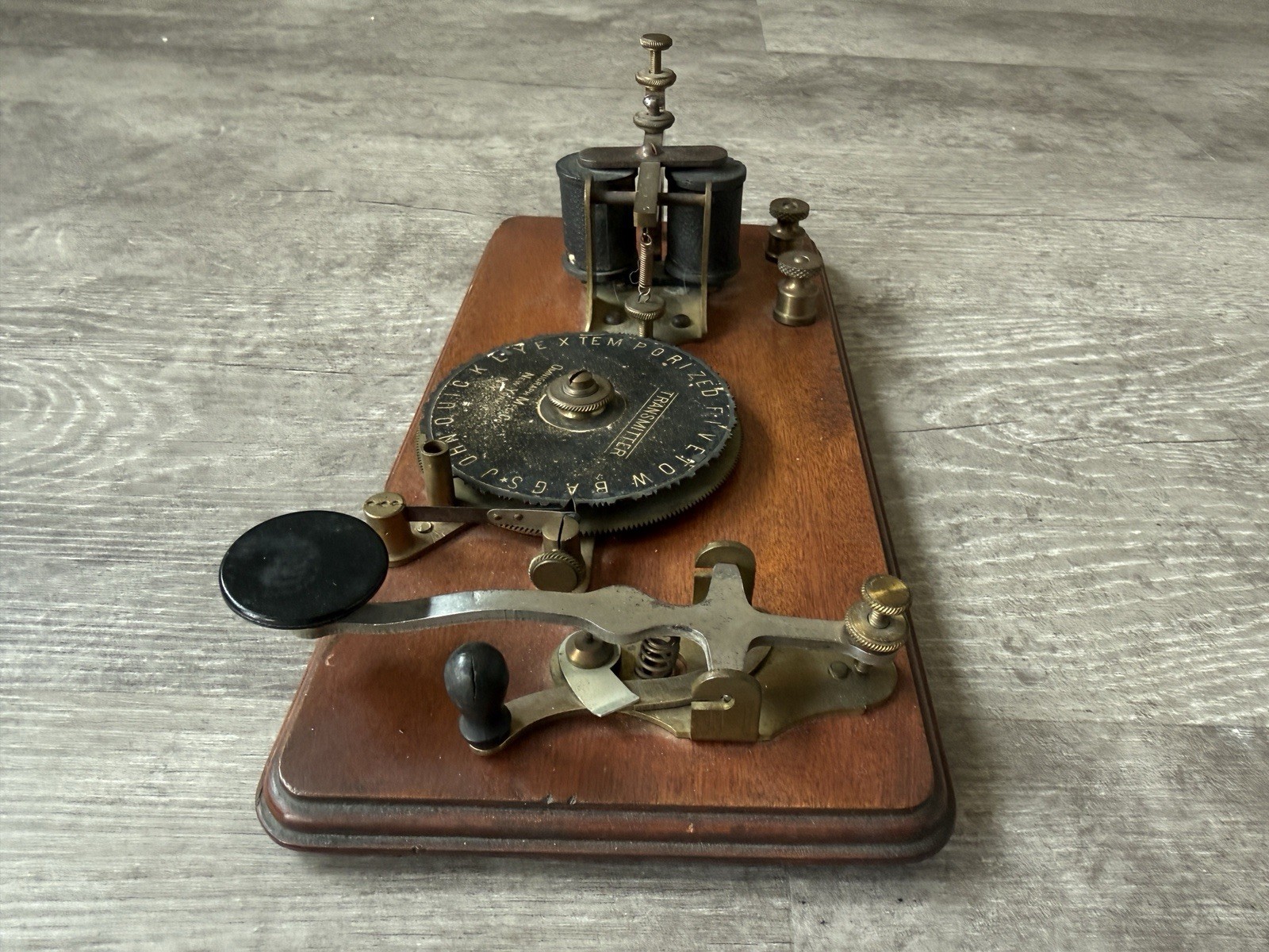 Omnigraph Telegraph Trainer Key Sounder Antique JH Bunnell