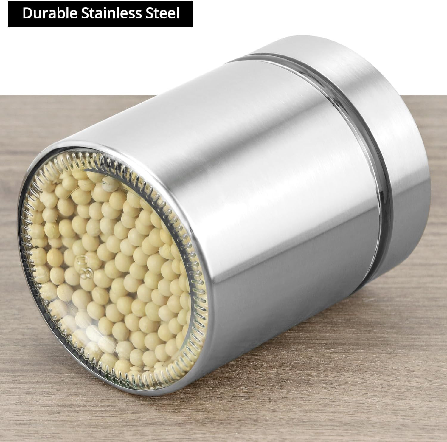 6 Pack 20 Oz Stainless Steel Glass Kitchen Canisters Set, Airtight Food Storage