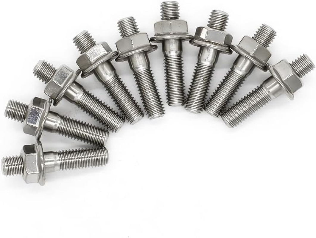 Exhaust Manifold Stud Kit 9 Pcs 304 Stainless Steel Exhaust Manifold Bolts for H