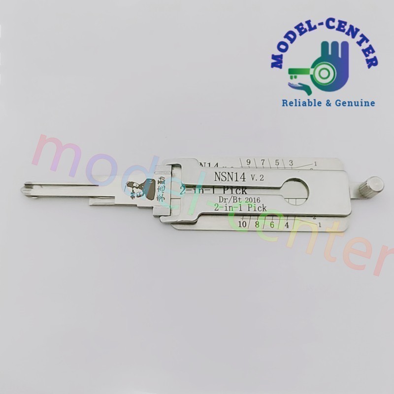 2-in-1 pick lishi tool