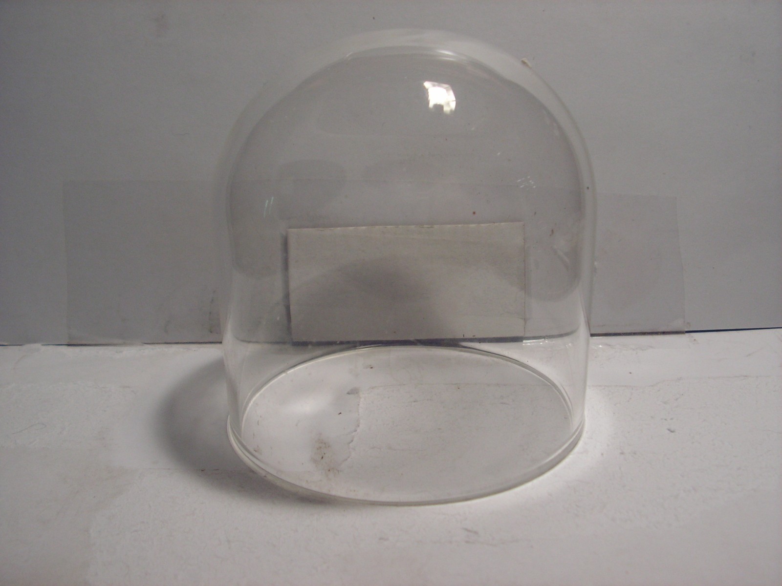 Clear Glass Display Dome, 3 1/8 inches wide x 3 1/8 inches tall. No Base.