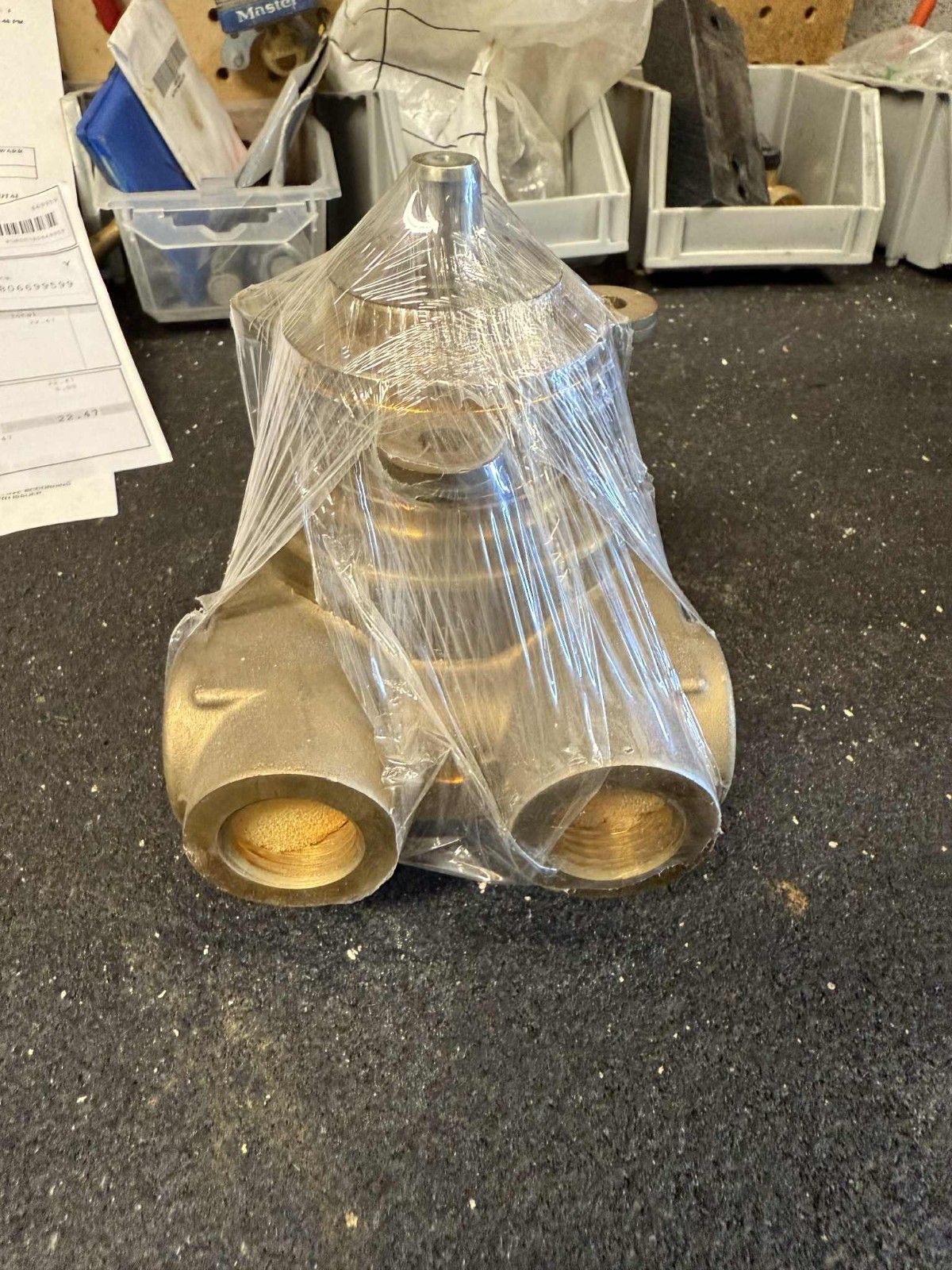 Fluid-O-Tech PA1000F Brass Flange Mount Rotoflow Rotary Vane Pump - 4.58-5.45 GP