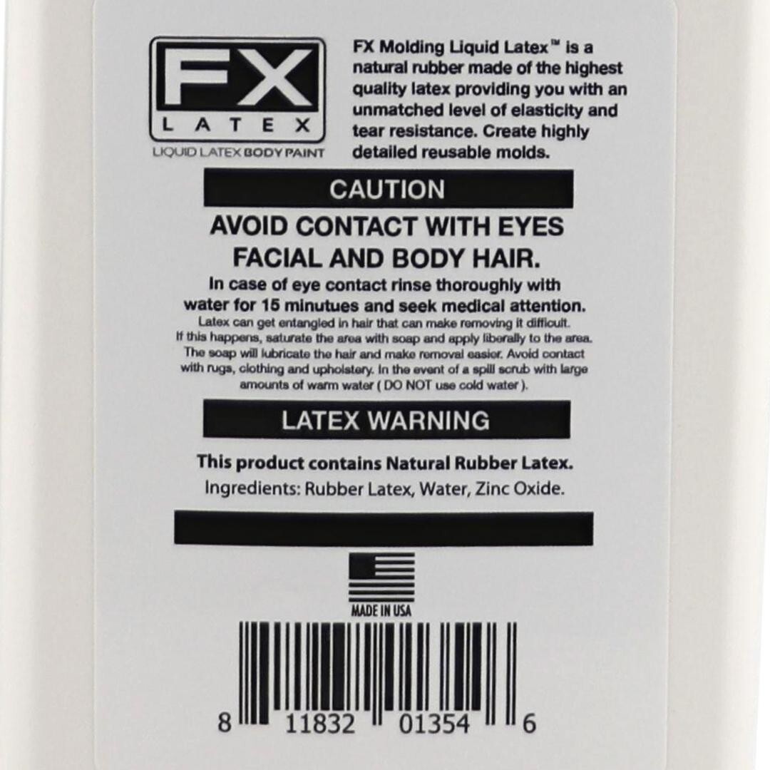 Molding Liquid Latex - 16 Oz - Rubber for Mold Making, Adhesives, and Resin!