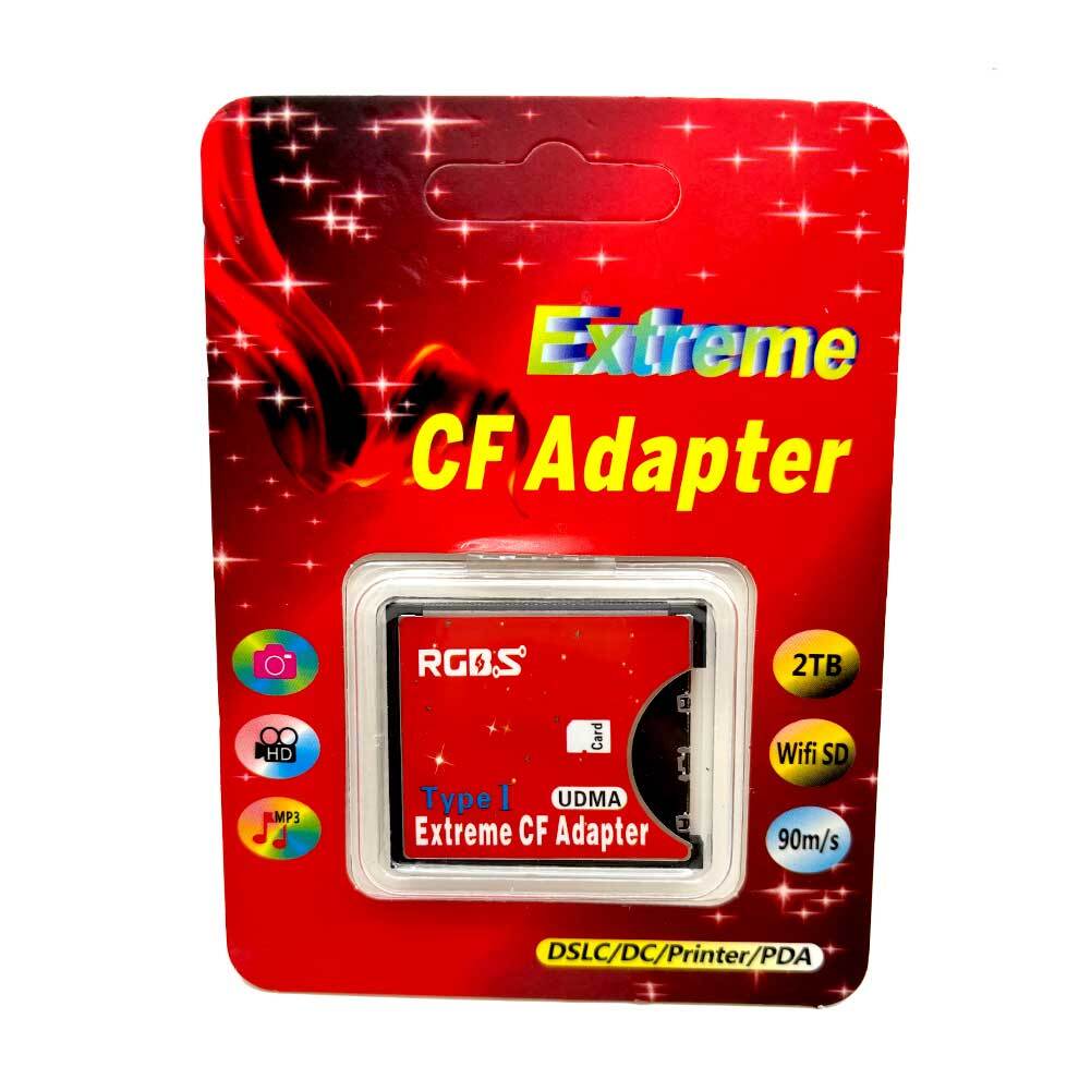 High Speed SD to CF Card Type I Adapter Support SDHC/SDXC to 16/32/64/128 GB