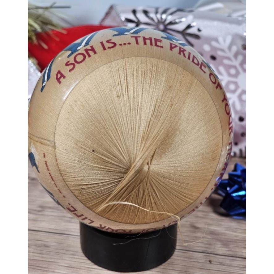 Hallmark 1982 Satin Christmas Ornaments Set of 3 Vintage