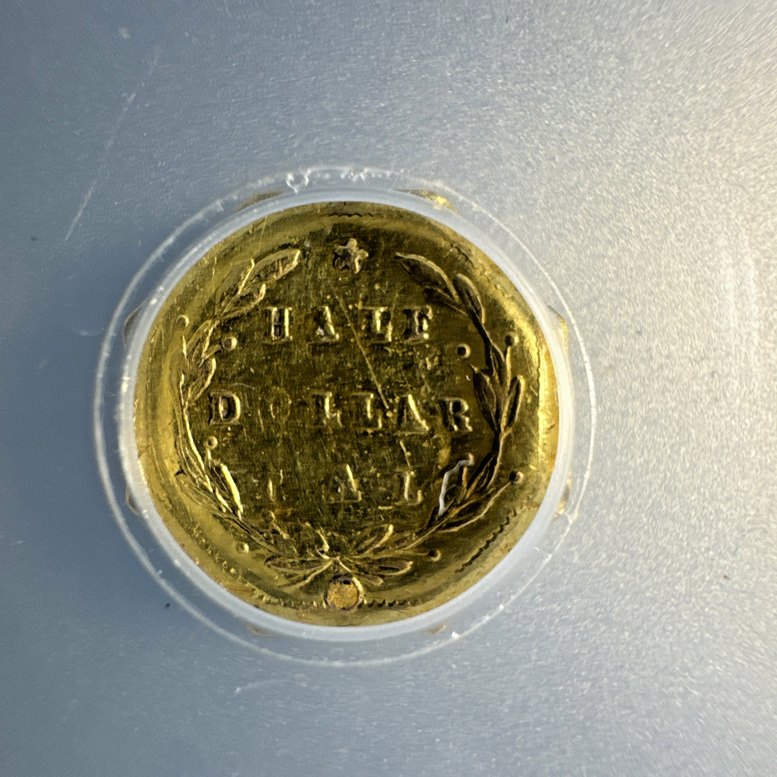 California Fractional Gold Coin ANACS 1871 50c BG-924 AU Details