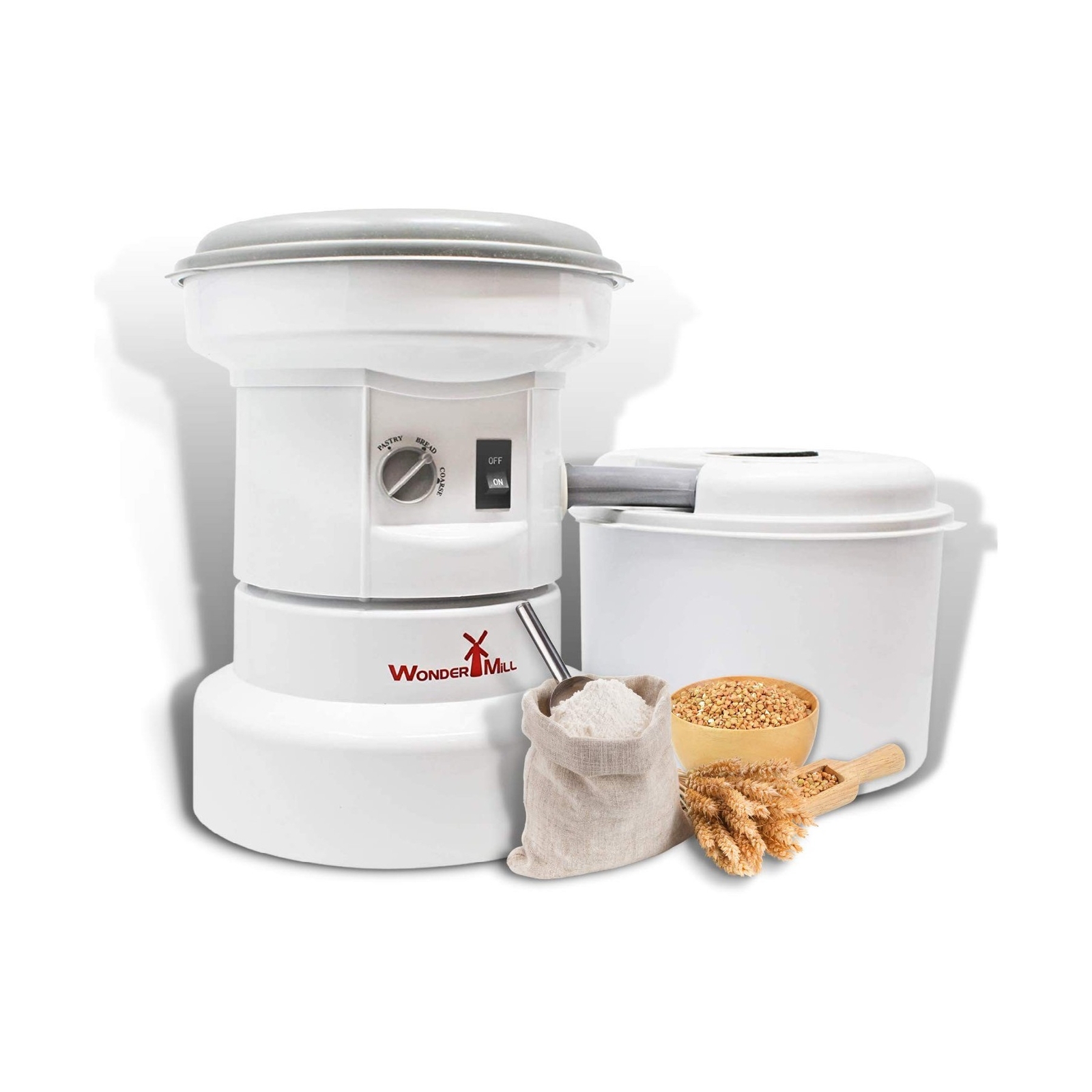 Powerful High Speed Electric Grain Mill Grinder for Healthy Gluten-Free Flour...