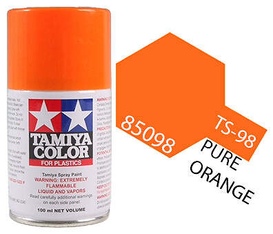 Tamiya 85098 TS-98 Pure Orange Lacquer Spray Paint 100ml TAM85098 - US