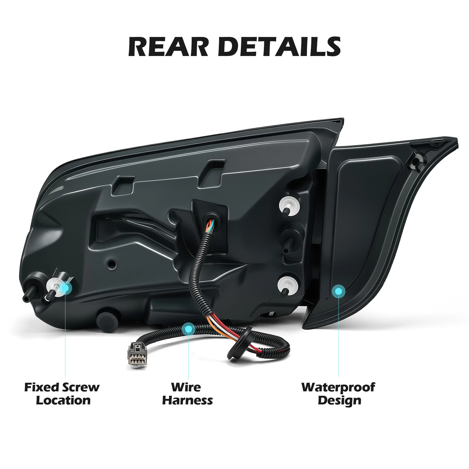 Set LED Tail lights For 2015-2022 Ford Mustang Euro Style w/ Sequential Signals