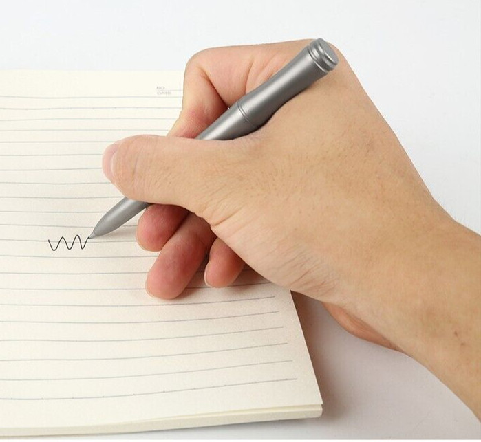 Titanium Survival Whistle Ballpoint Pen – Camping Gear Gift & Collectible Tool