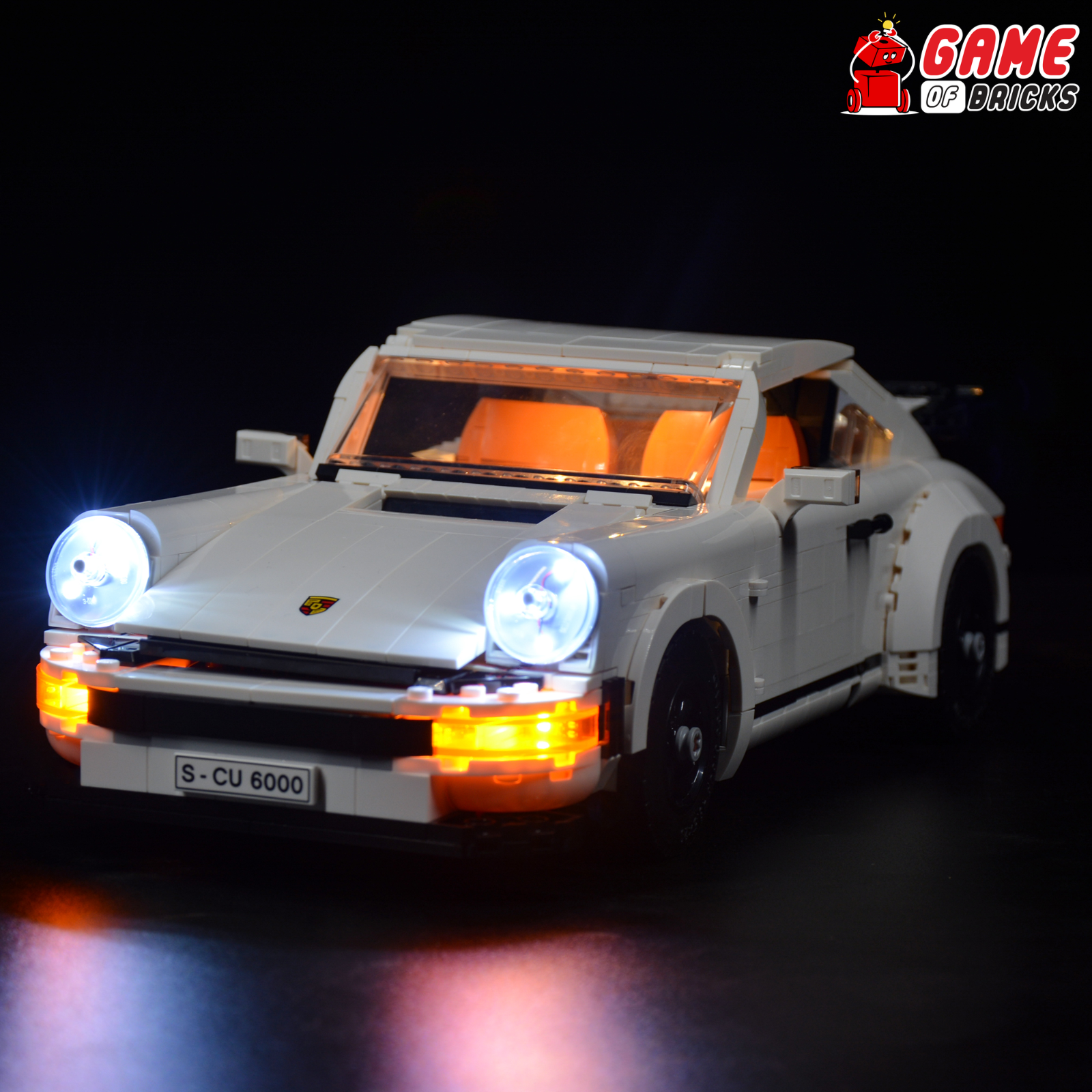 LED Light Kit for Porsche 911 Compatible with LEGO® 10295 Set (Classic Version)