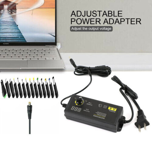 60W Power Supply DC 3V~24V Adjustable Variable Universal Switching AC/DC Adapter