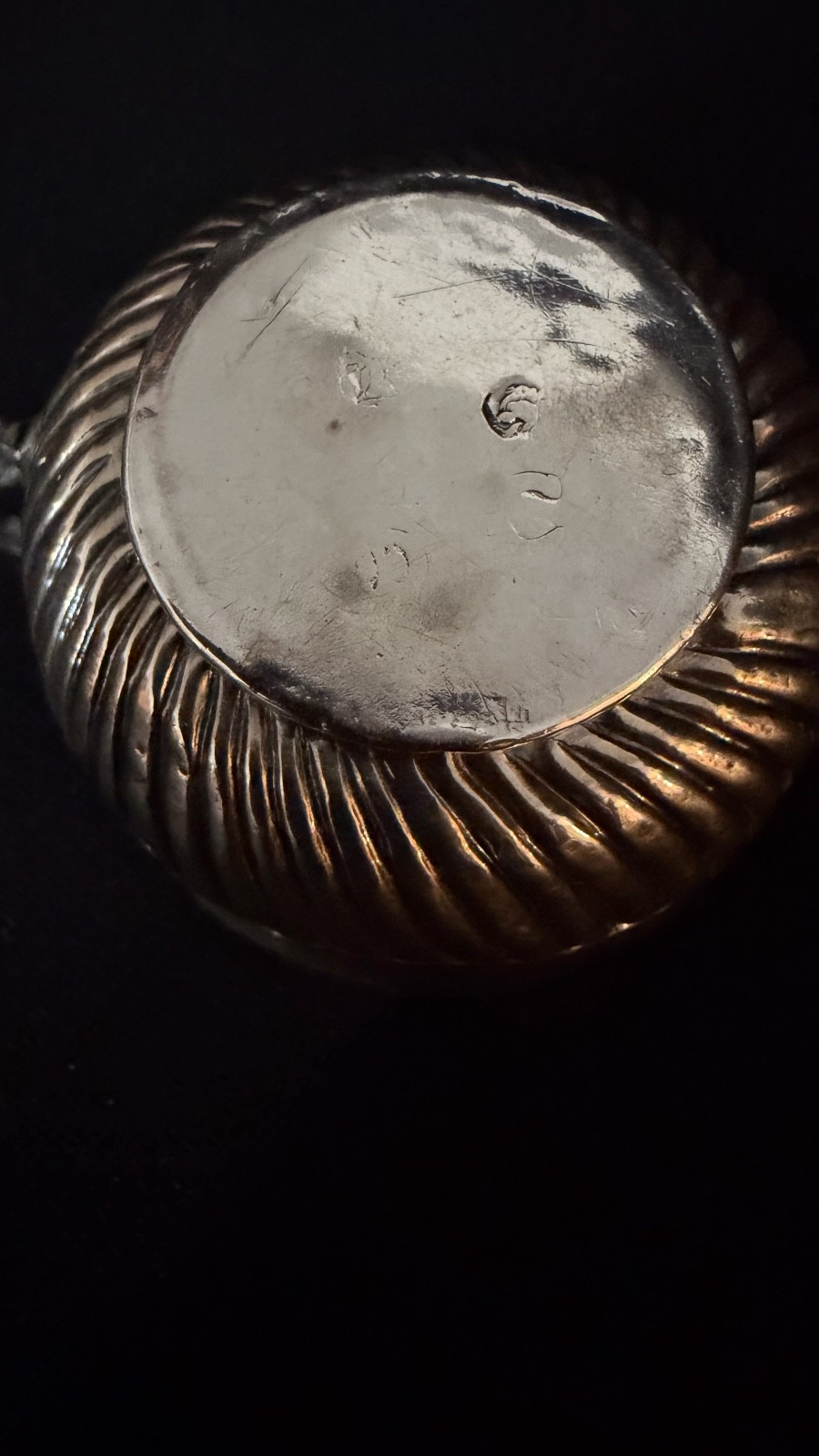 Early George I Britannia Sterling Silver Miniature Caudle Cup London 1718