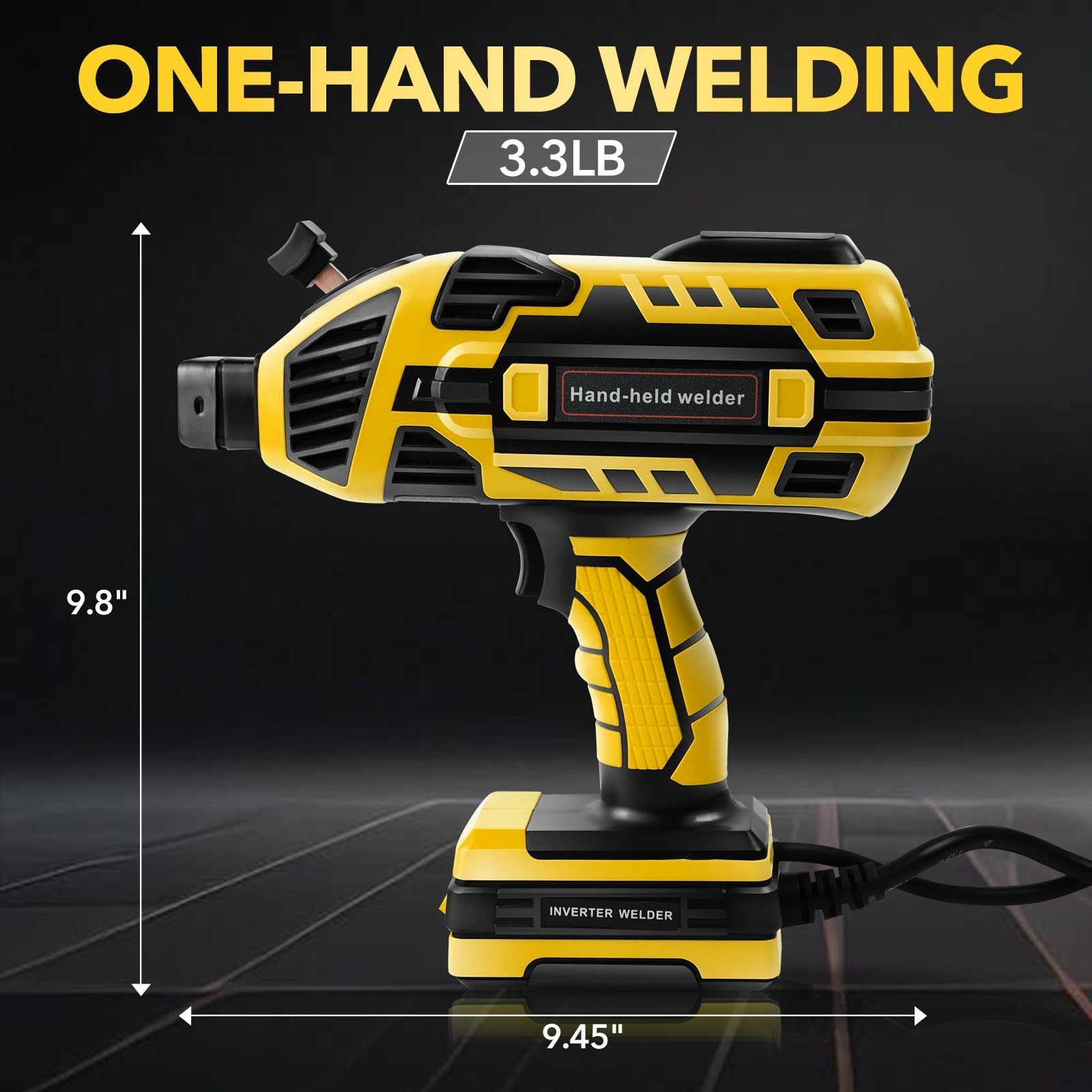 Portable Stick Welder 110V, 120A Handheld Welding Gun with Goggles & 30 Rods