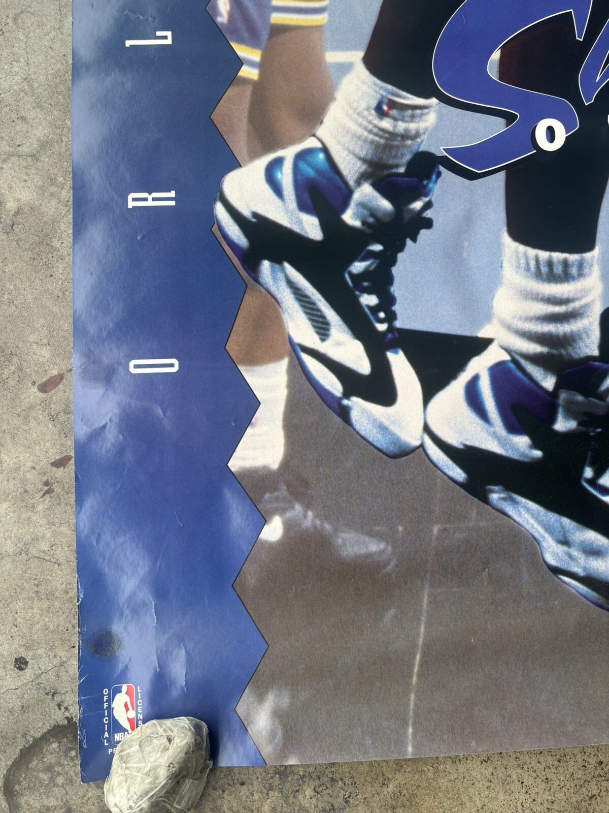Shaquille O'neal Orlando Magic basketball 1993 large door vintage poster C2559
