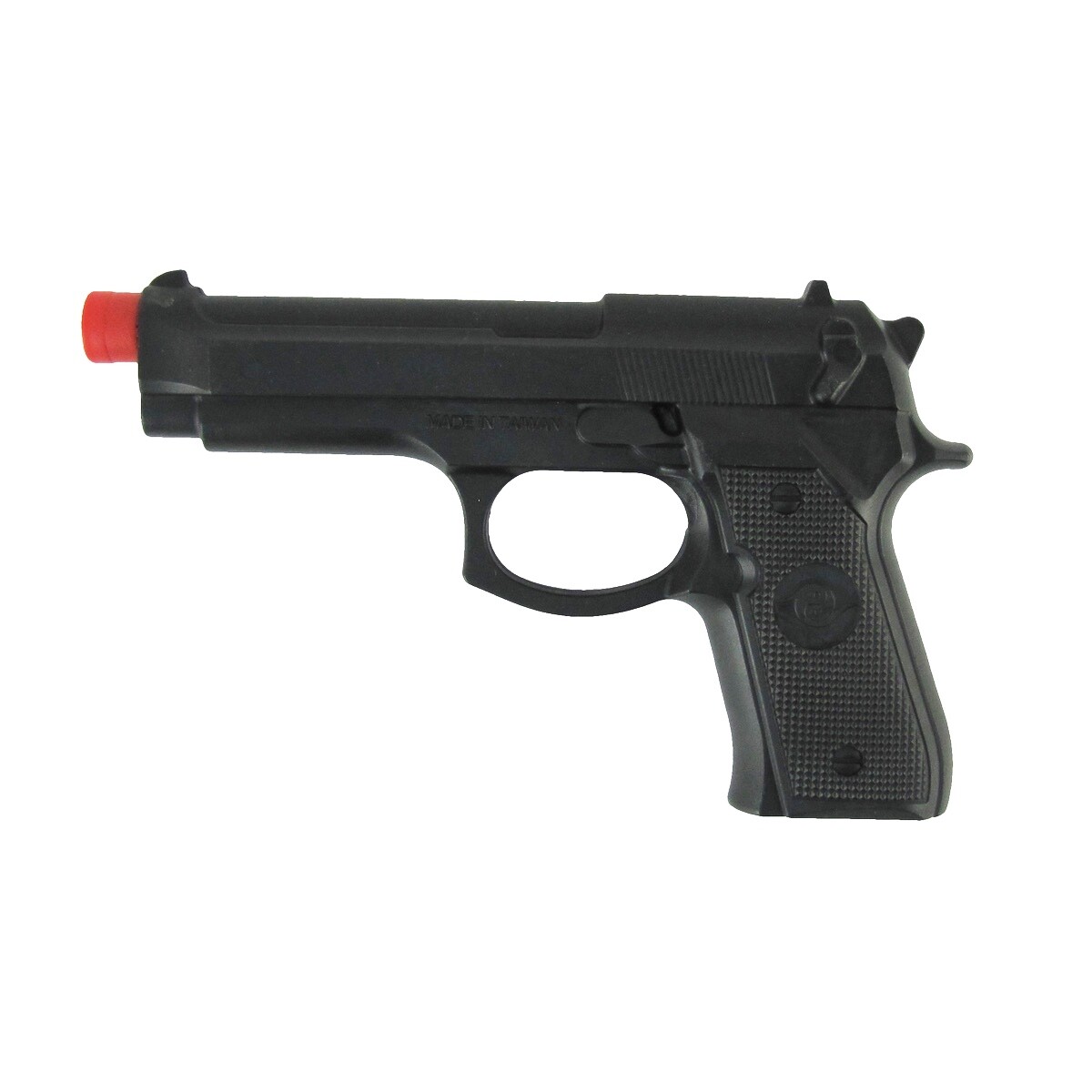 Black Rubber Fake 45 Handgun Movie Prop Weapon Costume Accessory Toy Pistol Gun