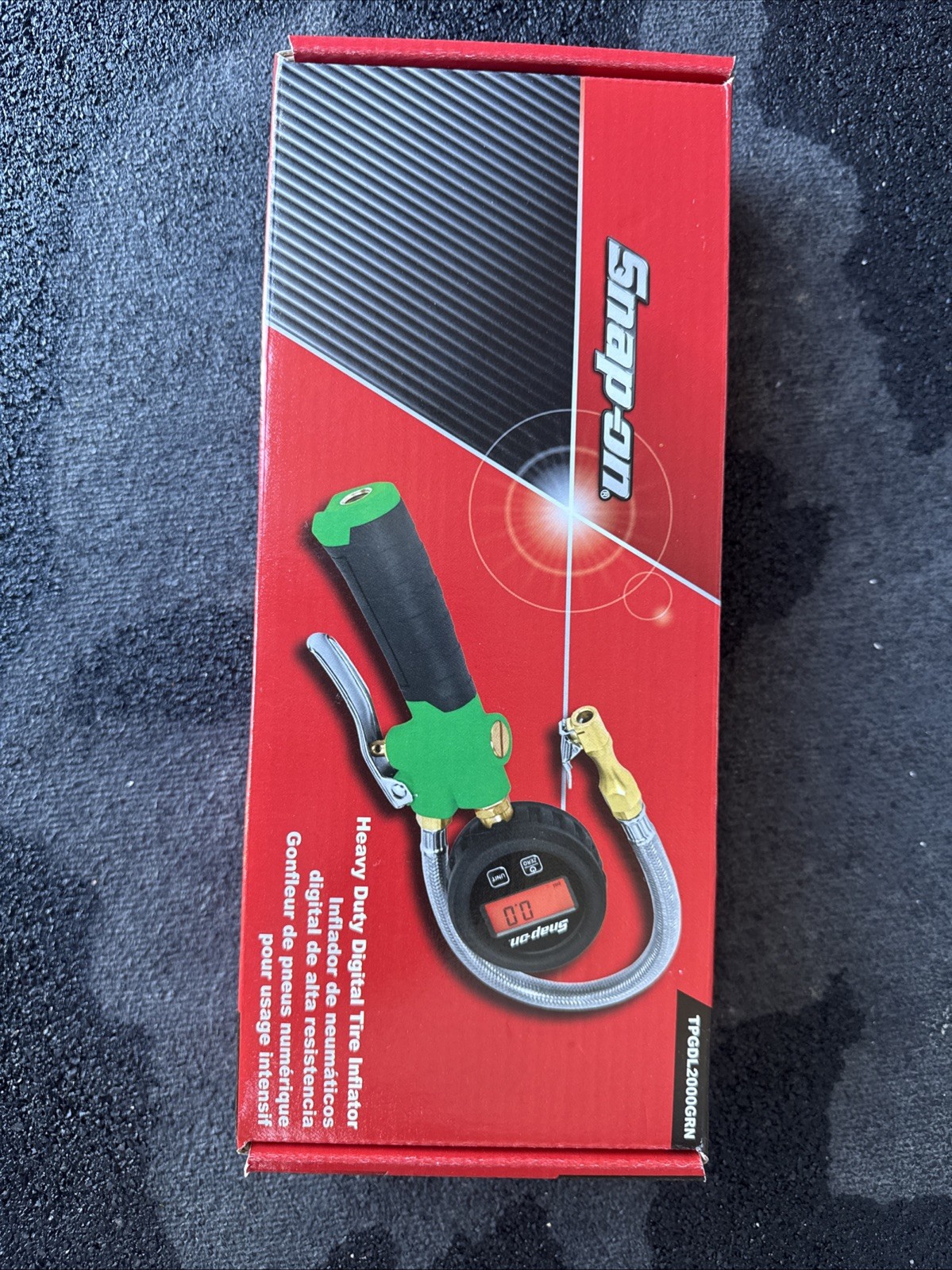 For SNAP ON TOOLS HEAVY DUTY DIGITAL TIRE INFLATOR TPGDL2000GRN   GREEN