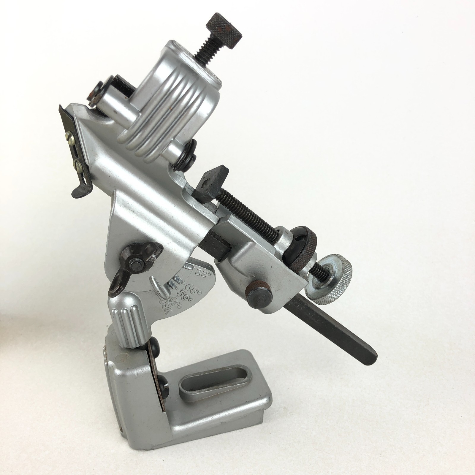 VINTAGE USA GENERAL 825 DRILL BIT SHARPENER SHARPENING GRINDING FIXTURE IN BOX