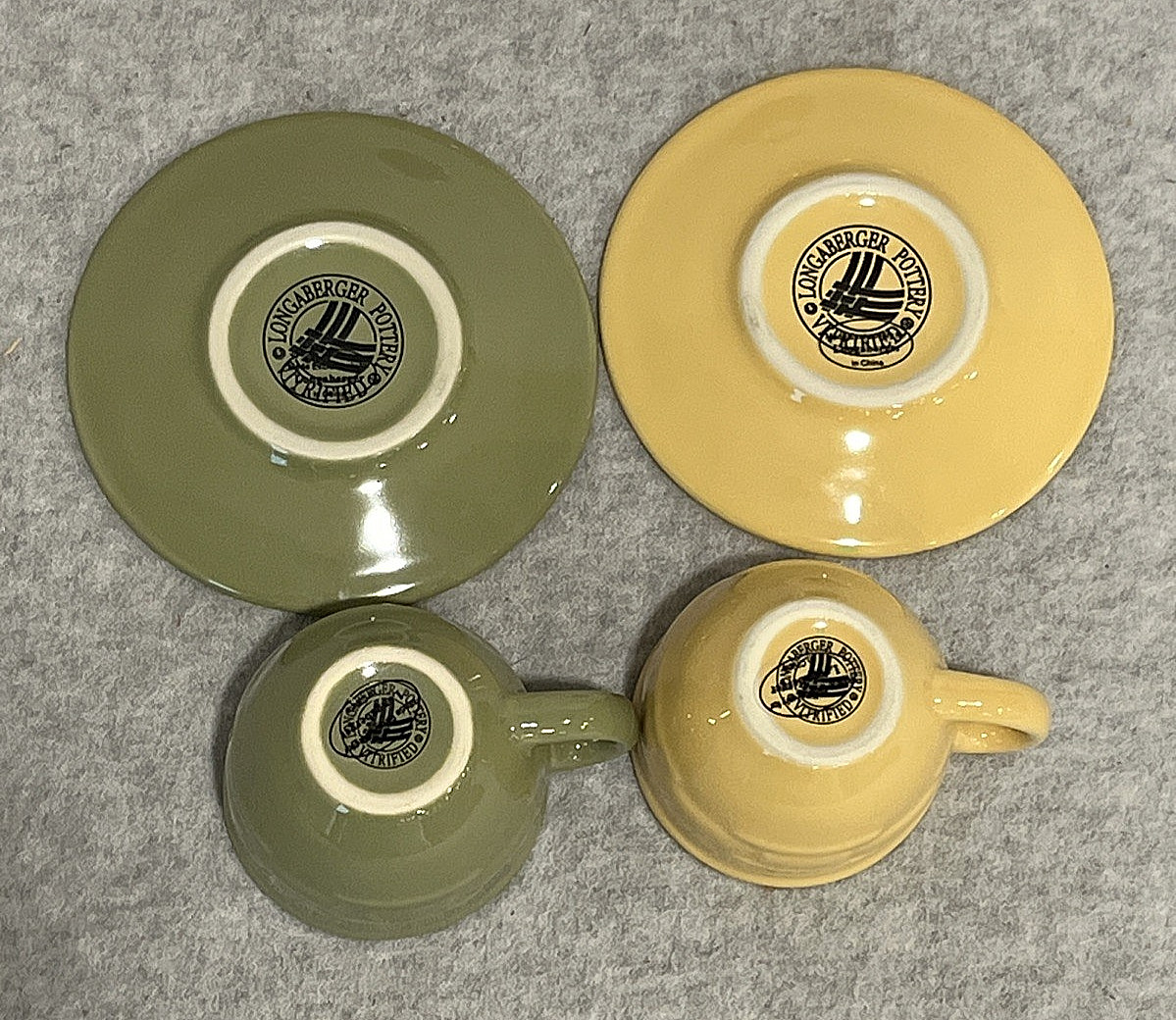 LONGABERGER Pottery Child's Tea Party Set WOVEN TRADITIONS 11 pieces