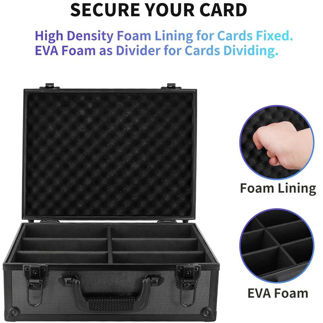 Graded Card Case Storage Box for 600+ 35PT 3"x4" Toploaders Trading Sports Cards