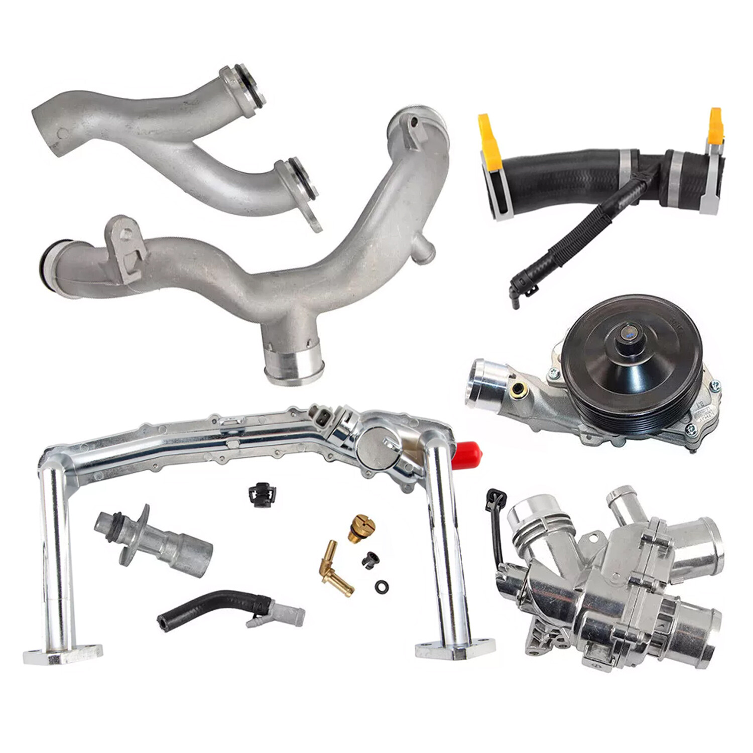 1 Set Cooling System Kit 3.0L V6 Supercharged Engine for Jaguar Land Rover