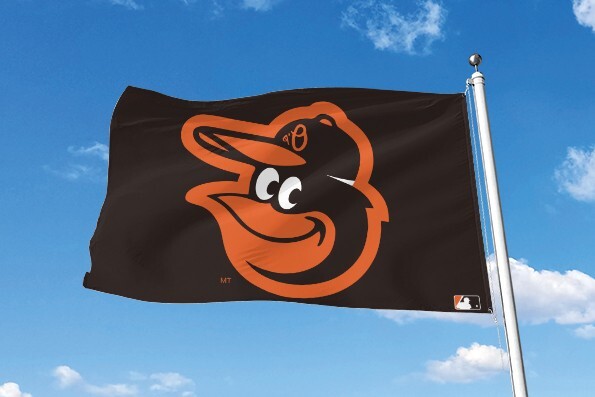BALTIMORE ORIOLES 3'X5' FLAG/BANNER *100% FULL COLOR ON BOTH SIDES OF THE FLAG*
