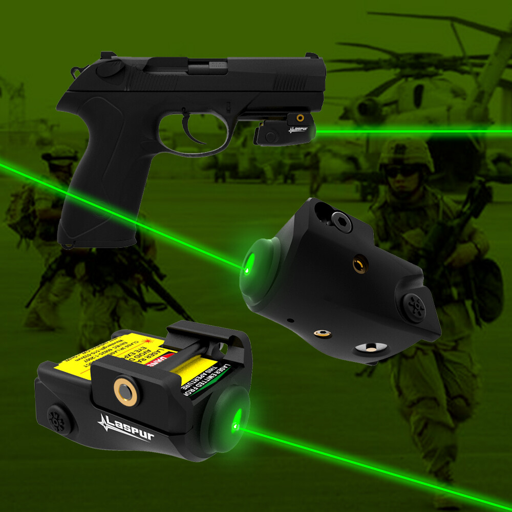 Laspur Sub Compact Green/Red Laser Sight Rechargeable Battery