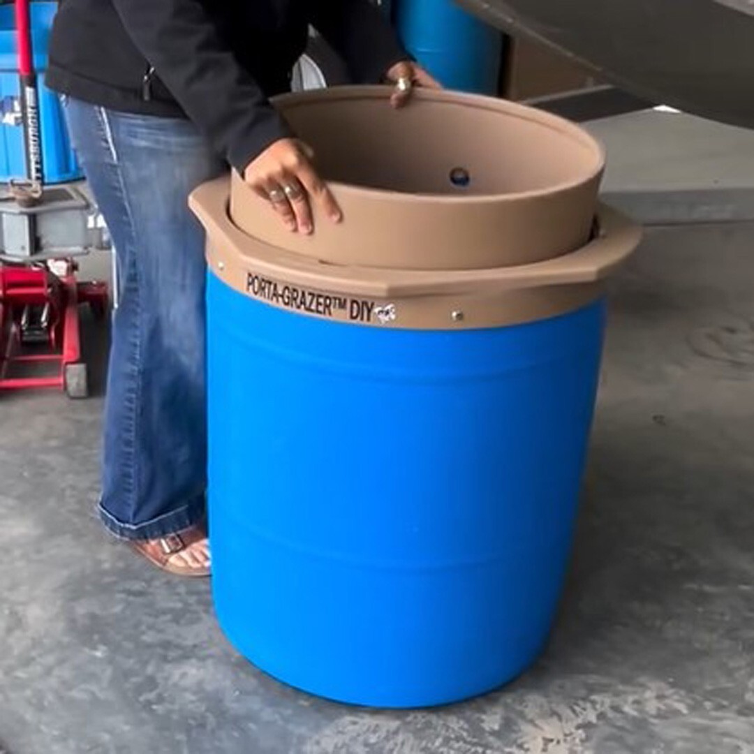 Porta-Grazer DIY Slow hay horse feeder