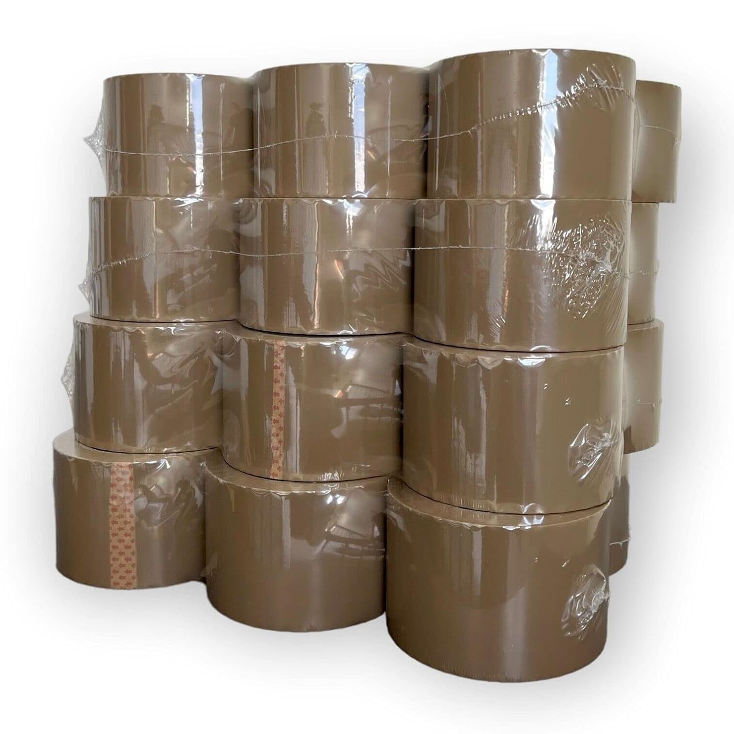 24 Rolls Heavy Duty Tan-Brown Packing Tape 3 Inch x 110 Yards 330 Feet Per Roll