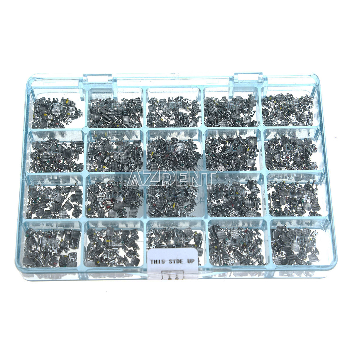 50Sets Dental Ortho Bracket Monoblock Mini 3 4 5 Hook MBT 022 Metal Braces