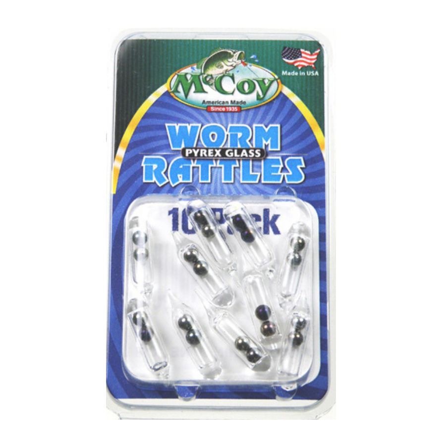 McCoy Fishing Rattles Glass Worm Tube Flanged Tournament Combo Bulk Packs