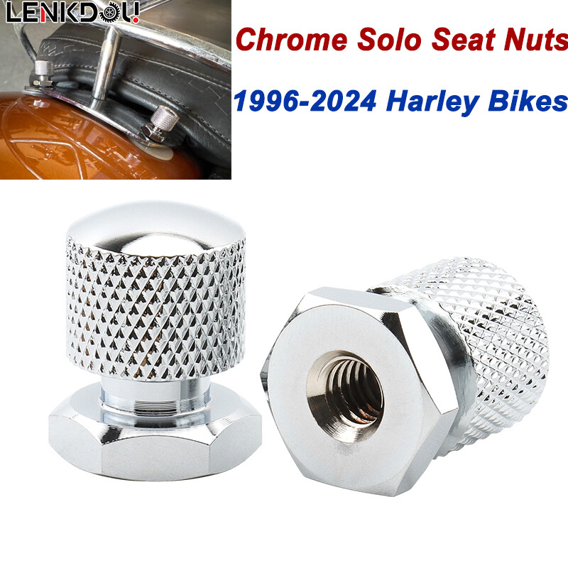 For Harley Touring Road King Softail Solo Seat Nuts Bolt On Rear Fender Chrome
