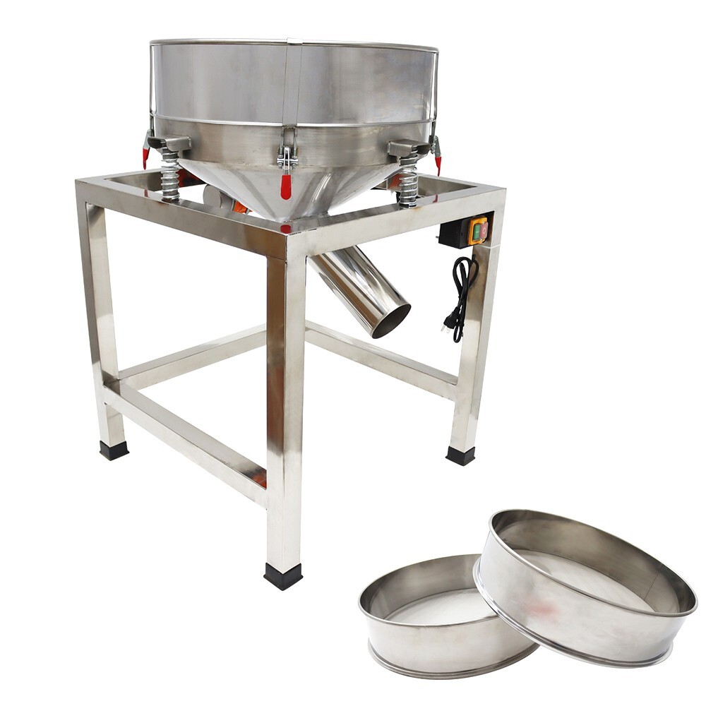 19.6in Electric Sieve Industrial Vibrating Screen Stainless Shaker 40 , 100 Mesh