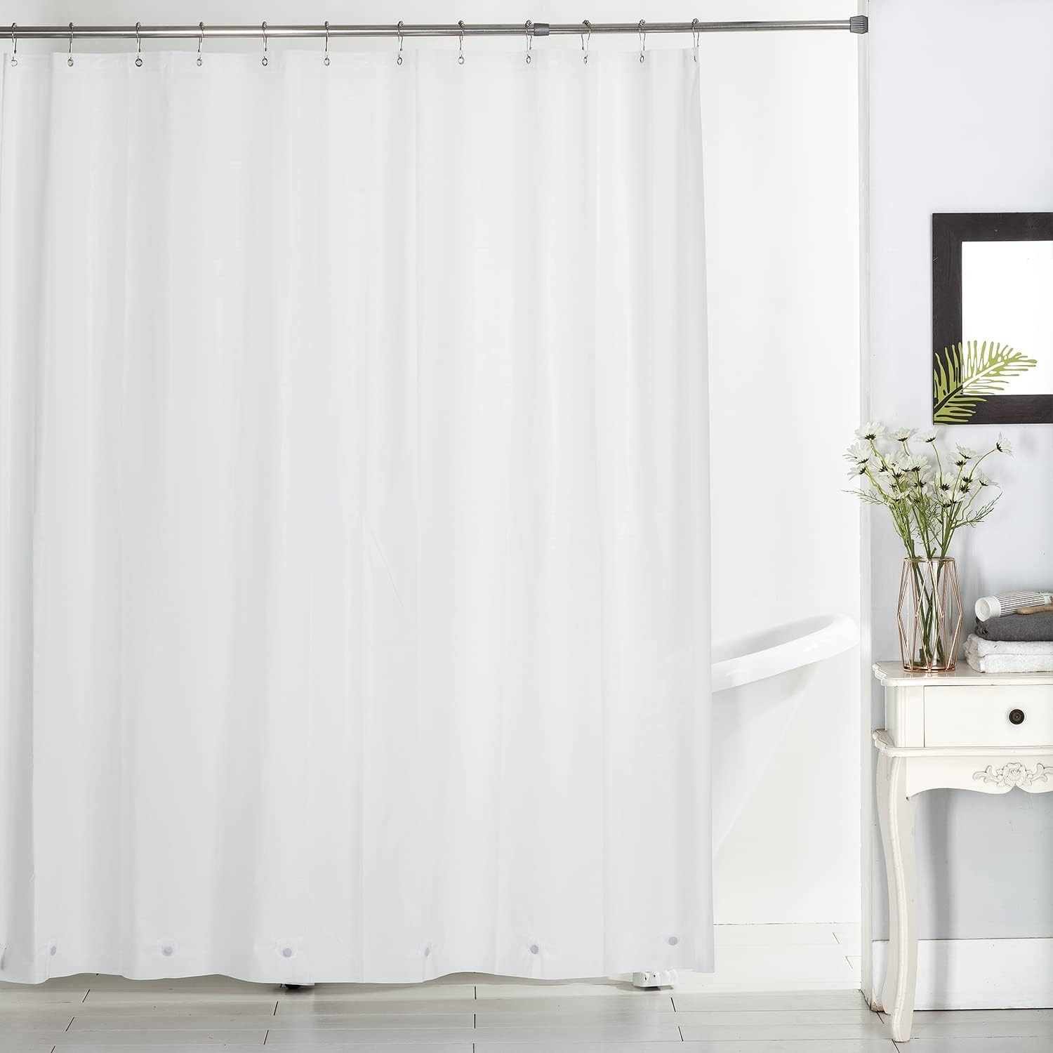 Bulk Lot of 12 Premium PEVA Waterproof Shower Curtain Liner with Metal Grommets