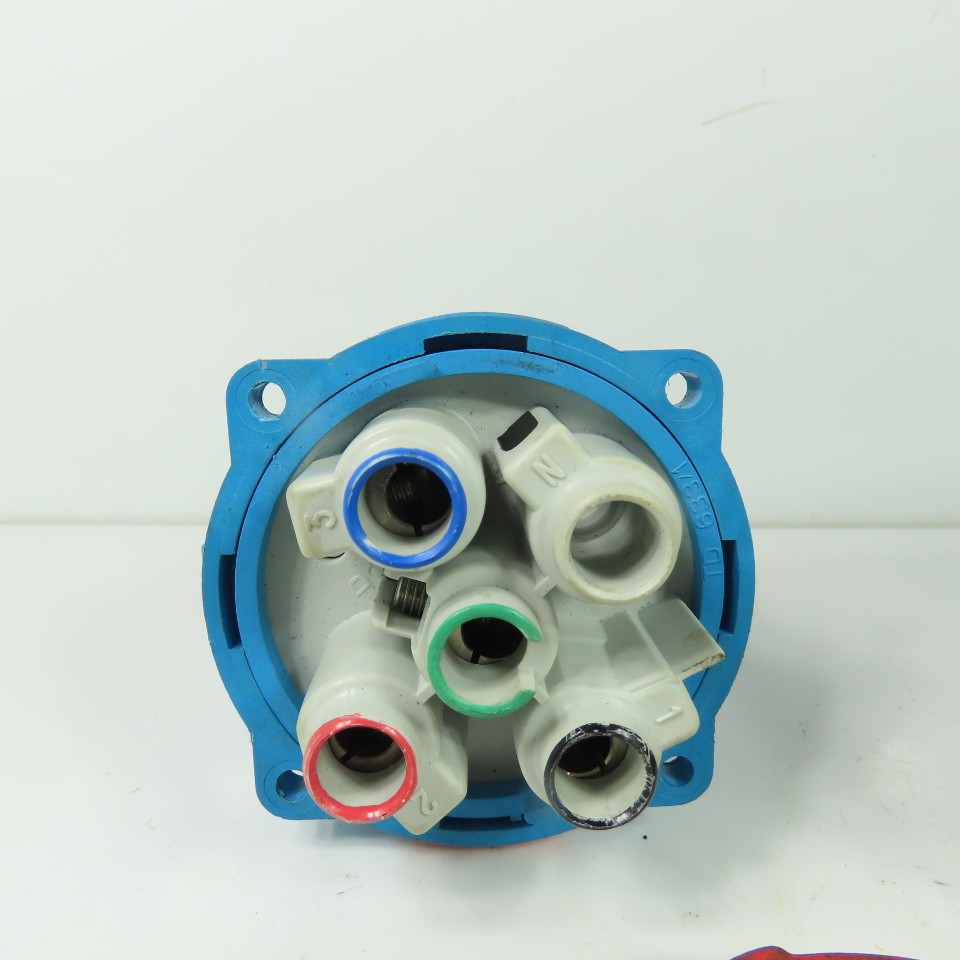 Meltric 63-68043 DSN60 Industrial Inlet Plug 60A 480VAC 20HP 3P+G