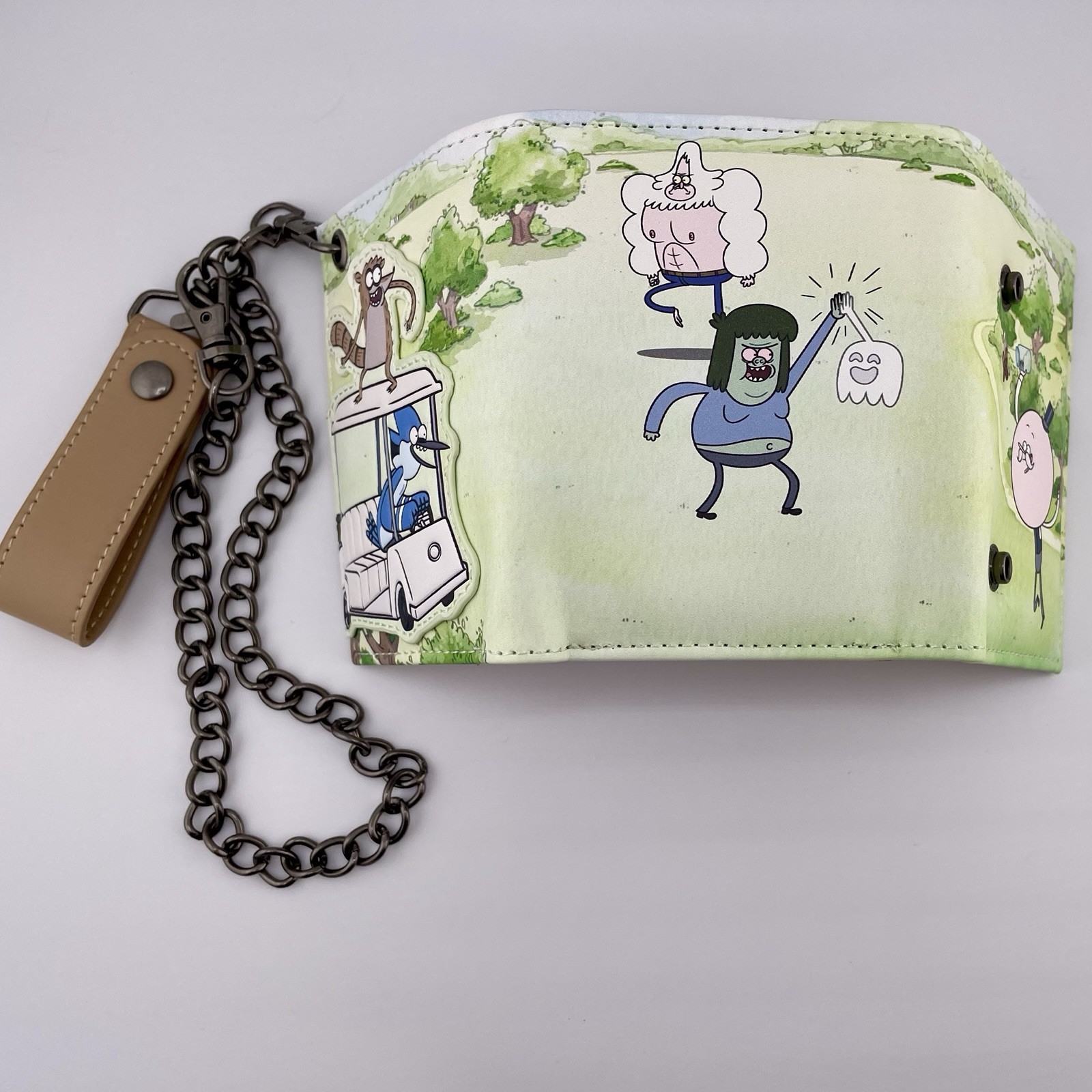 Regular Show Trifold Wallet With Chain Mordecai And Rigby