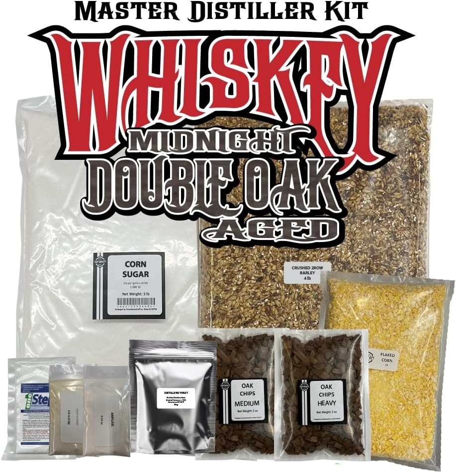 Midnight Double Oak Aged Whiskey Recipe Mash Kit