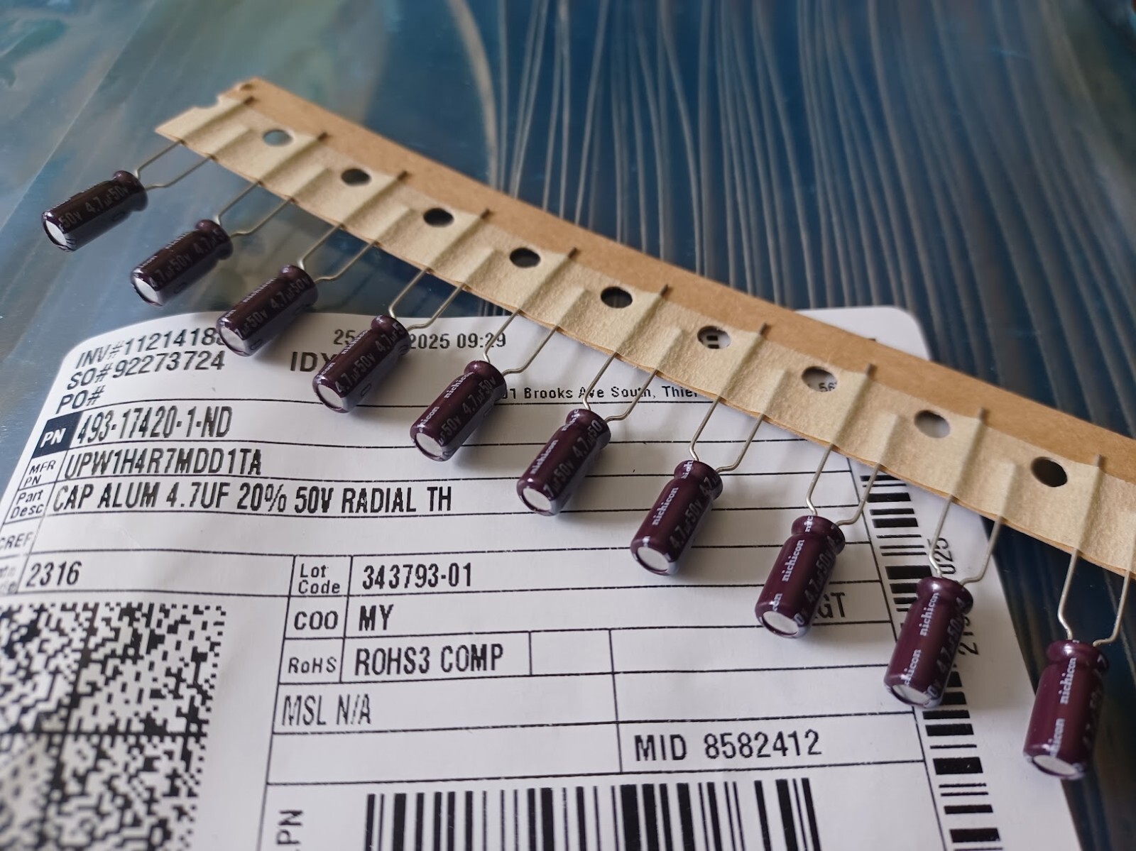 10 New Nichicon UPW 4.7uf 50V  Radial Capacitors  low-impedance