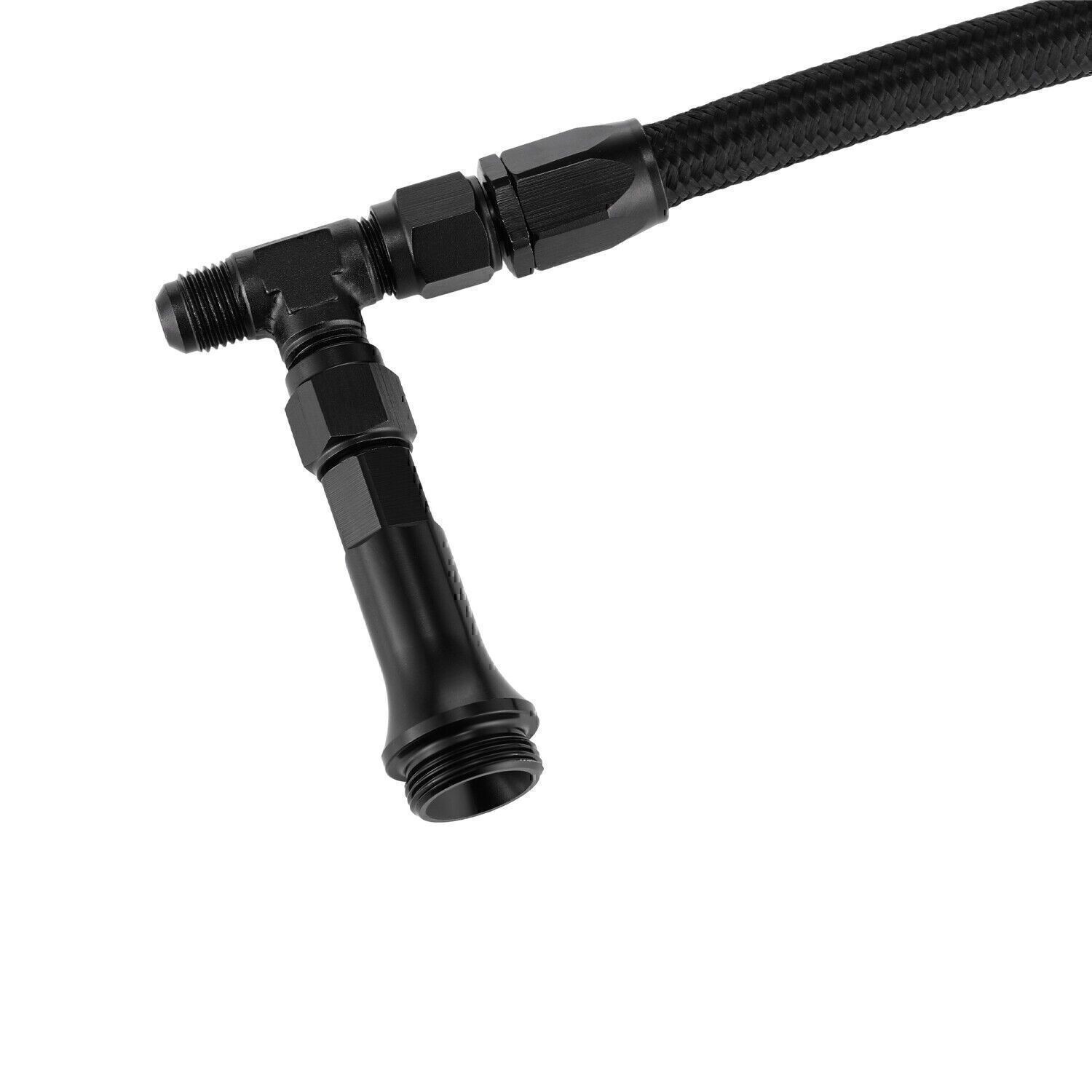 Dual Feed Carb Fuel Line Double Pumper For 4150 Holley Carburetor Braided Xfitwm