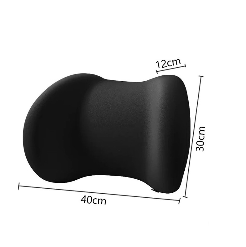 Ergonomic Lumbar Support Cushion Memory Foam Bed Back Support Pillow