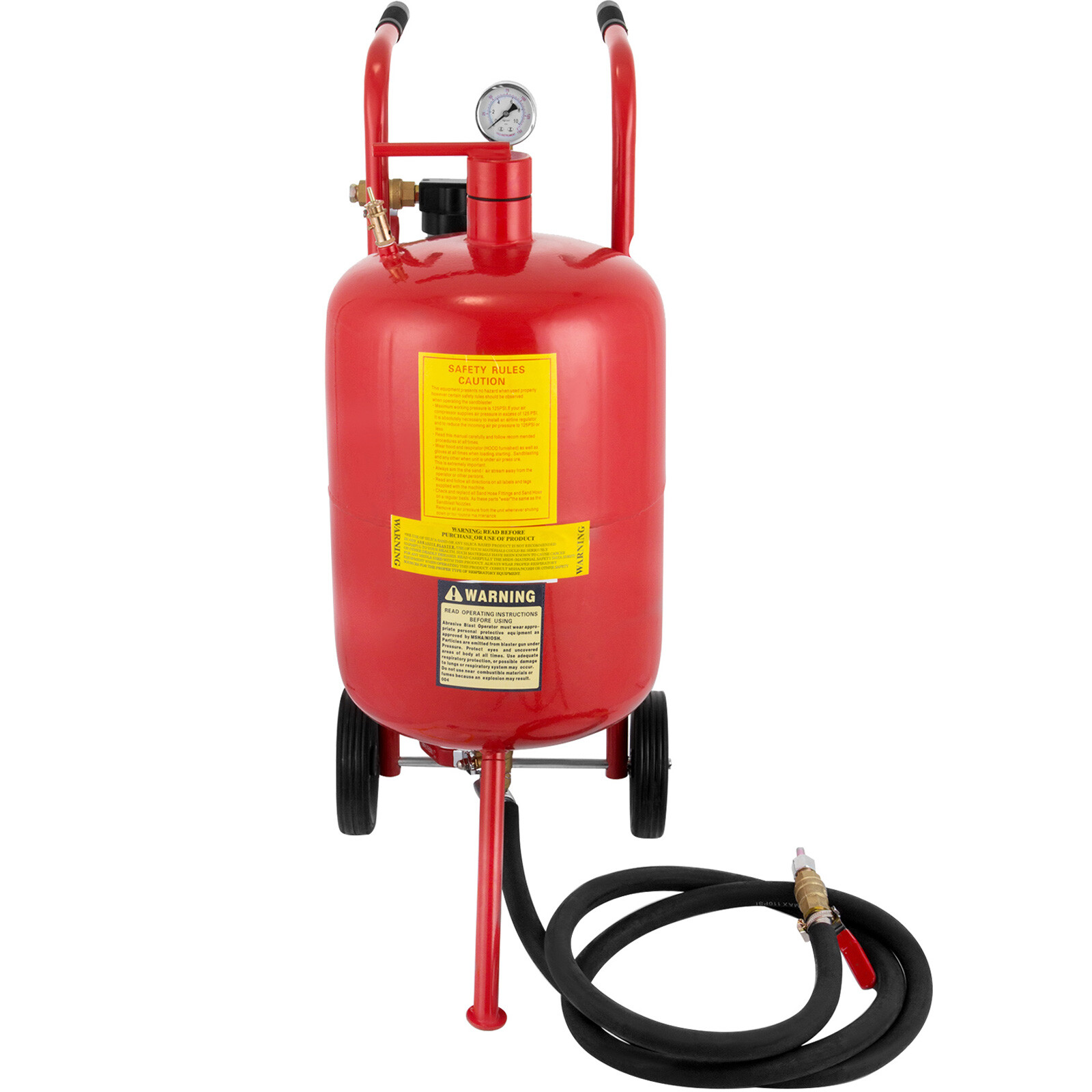 VEVOR 10 Gallon Sandblaster Portable Air Sand Blaster Media Abrasive 60-110 PSI