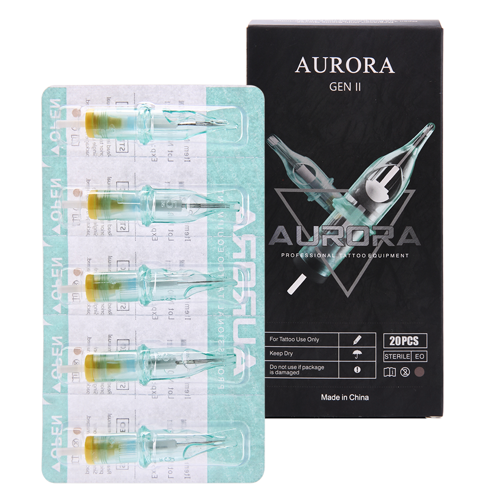 20 pcs Aurora Sterilized Disposable Tattoo Cartridge Needles Quality Guarantee